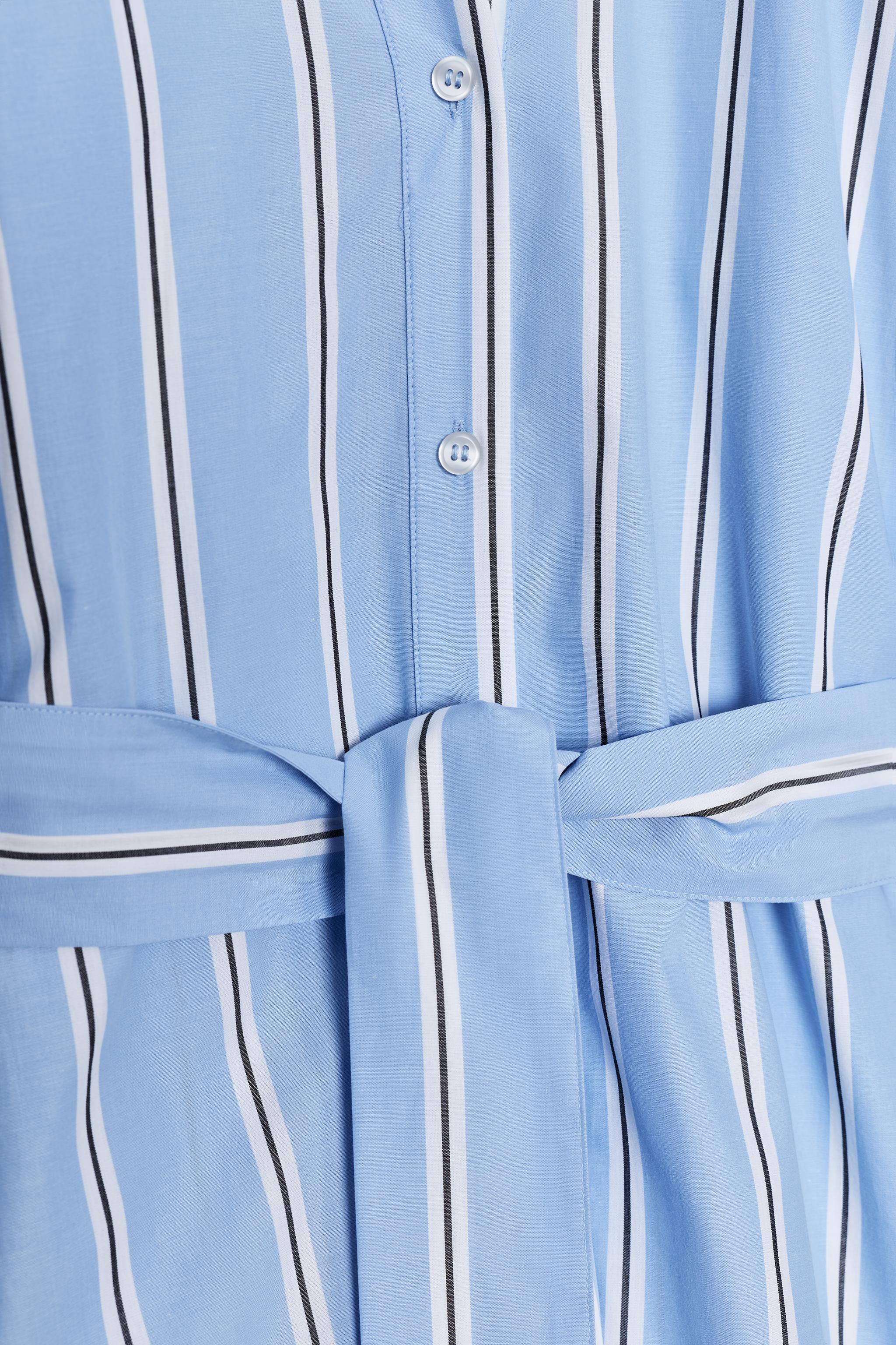 STRIPED BELTED DRESS ZW COLLECTION